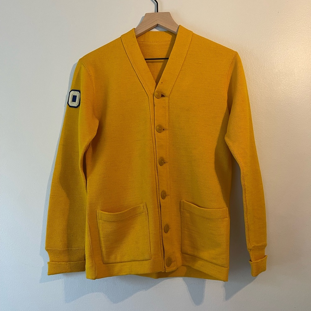 Vintage Nelson Knitting Mills Sweater with “50” Arm Patch